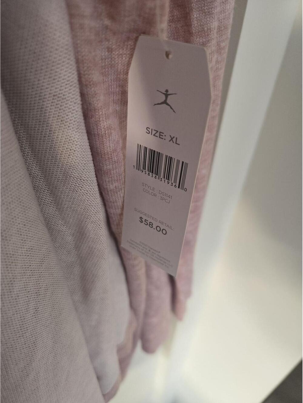 Danskin Women's Mauve Pink Hooded Cardigan Wrap - Size XL - NWT - Picture 2 of 5